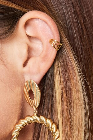 Earcuff Nathalie Argenté Acier inoxydable h5 Image2